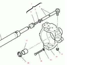 Carcasa fuzeta buldoexcavator, Komatsu WB93 WB97 - CA0138721