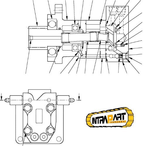 Hidromotor rotire, Komatsu, PC15R PC12R - 842140002