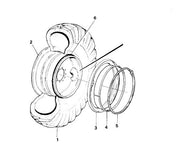 Inel metal roata, Volvo, L110 L120 L220 - VOE4789996