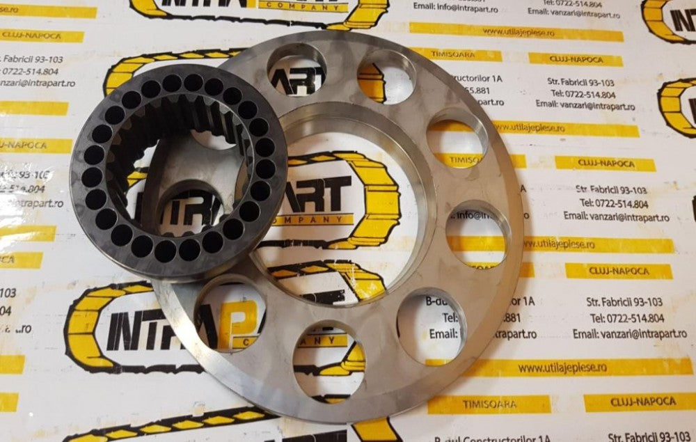Placa retragere si bucsa pompa, Liebherr LPVD125 - 9073389
