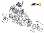 Pompa hidraulica utilaj, Hitachi ZW150 ZW140 - 263E7-12001
