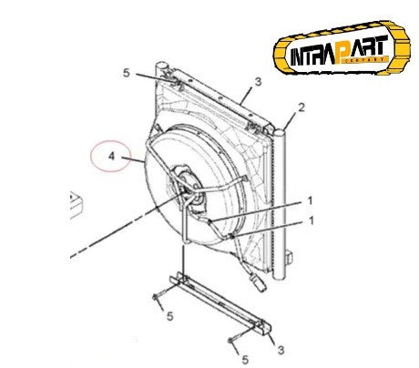 Ventilator clima excavator, Caterpillar 324E 329E 336E - 3729368